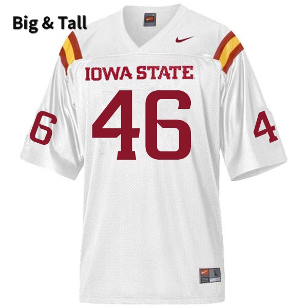 Iowa State Cyclones Men's #46 Andrew Ernstmeyer Nike NCAA Authentic White Big & Tall College Stitched Football Jersey ID42F23KL
